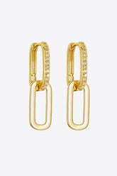 Cubic Zirconia Link Earrings - Shah S. Sahota